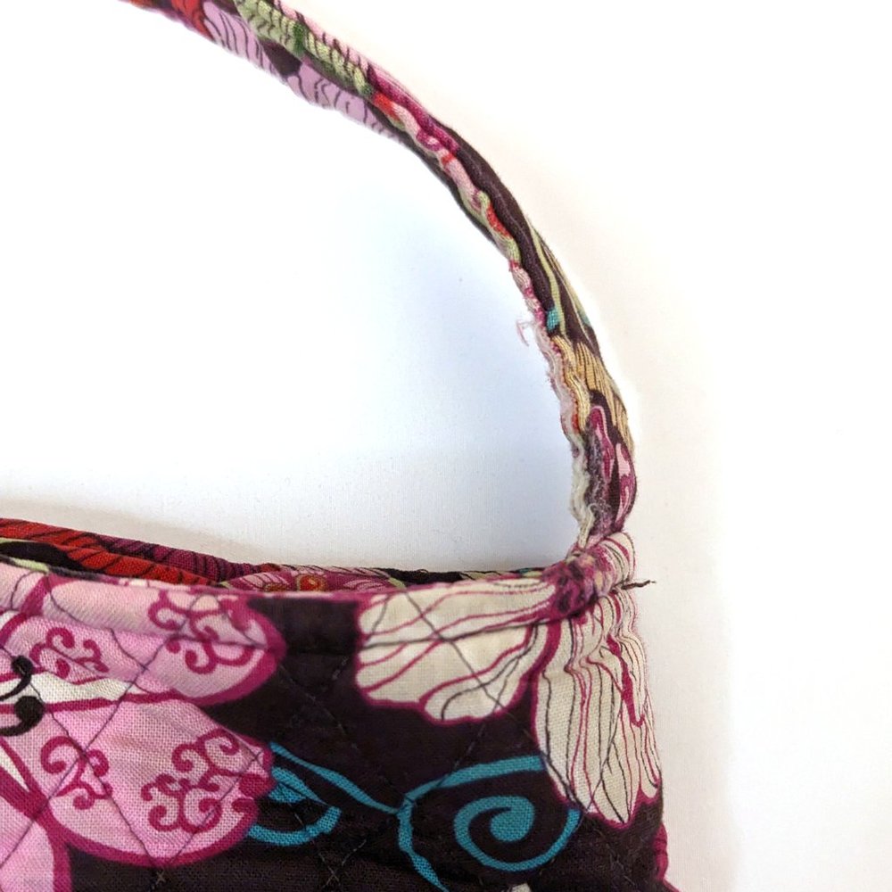 Vera Bradley Hipster Mod Floral Crossbody Hipster Shoulder Bag Paisley Zip Front - Picture 3 of 5